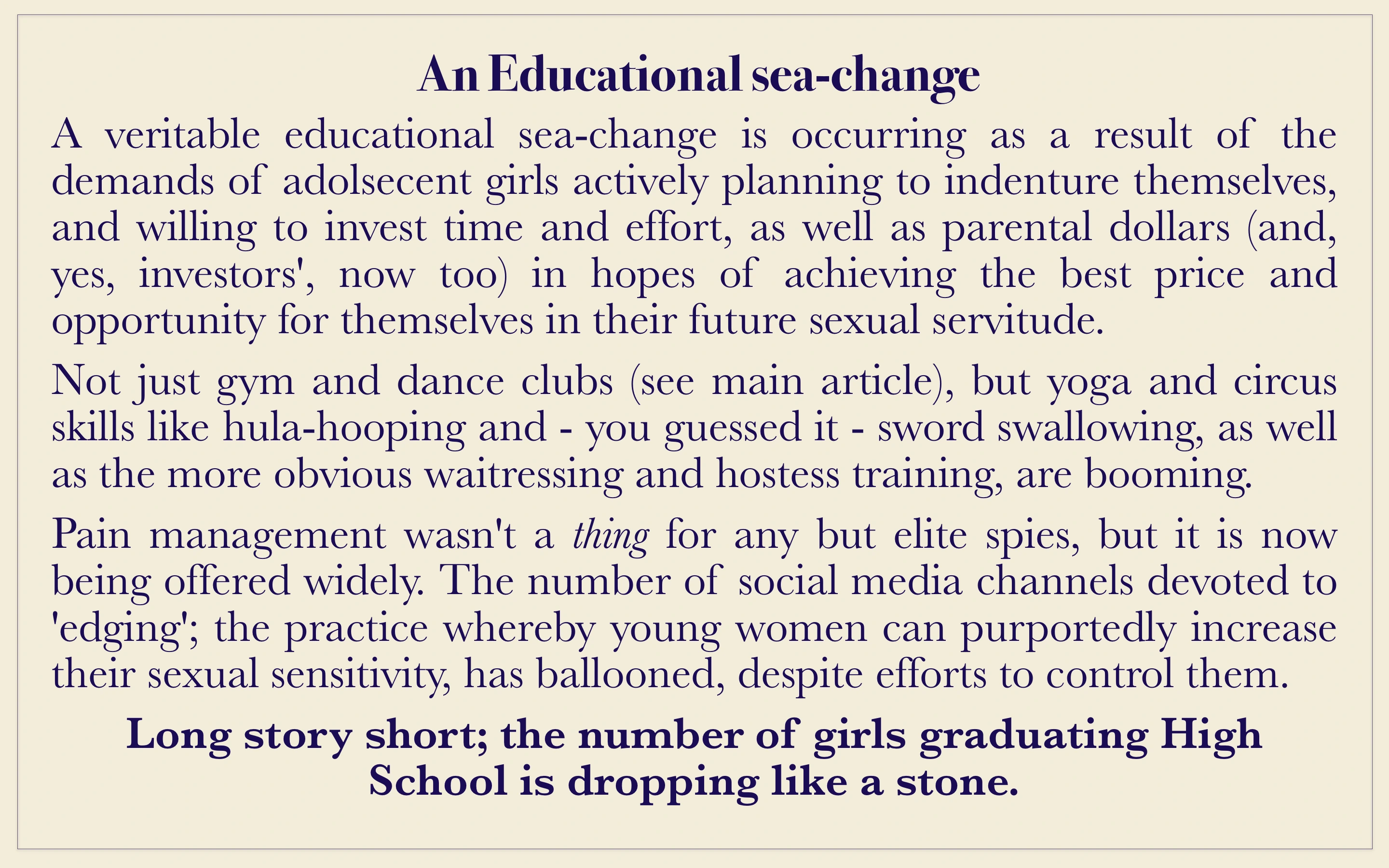Educational breakout